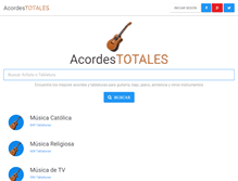 Tablet Screenshot of acordestotales.com